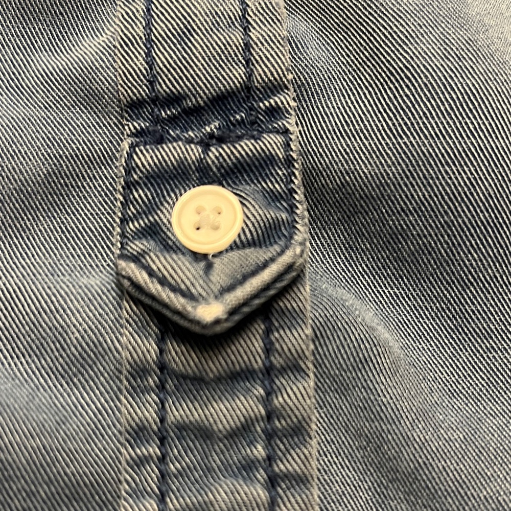 Banana Republic Blue Button-Down Shirt - Picture 9 of 16